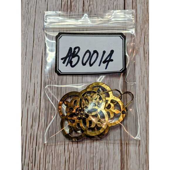 Handcrafted Brass Floral Drop Earrings Lightweight & Elegant Design - Picture 7 of 7